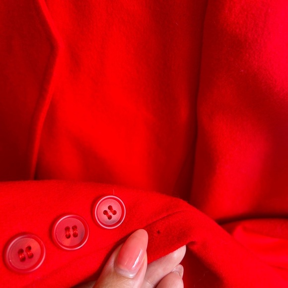 Vintage Pendleton Red Wool Blazer USA Made 100% Virgin Wool 80s 90s Size M - Picture 5 of 13